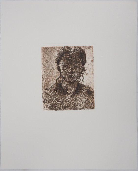 Paul Cézanne (1839-1906) - Portrait de jeune fille, sœur de, Antiek en Kunst, Antiek | Overige Antiek