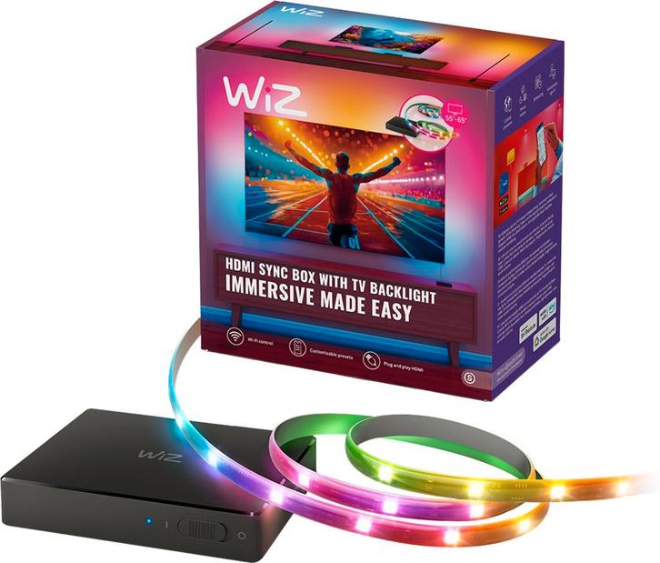WiZ Connected HDMI Sync Box + Lightstrip voor Smart lampen, Huis en Inrichting, Lampen | Overige, Verzenden