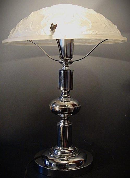 Lamp - Metaal, Glasachtige pasta, Antiek en Kunst, Kunst | Designobjecten