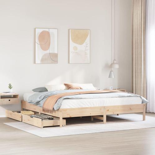 vidaXL Bedframe zonder matras massief grenenhout 180x200 cm, Huis en Inrichting, Slaapkamer | Bedden, Nieuw, Verzenden