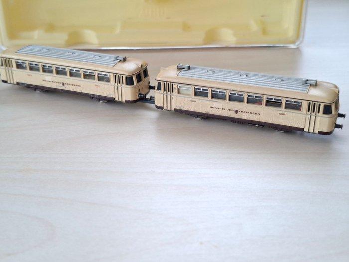 Minitrix N - 2980 - Modeltrein (1) - Railbus beige, Hobby en Vrije tijd, Modeltreinen | N-Spoor