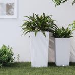 vidaXL Plantenbak met uitneembare bak rattan-look 21/49 L PP, Tuin en Terras, Verzenden, Nieuw