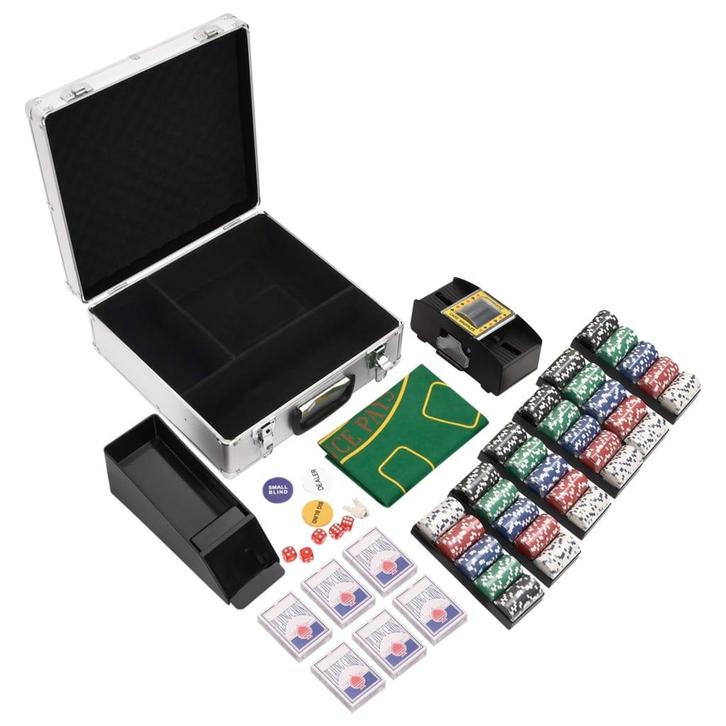 vidaXL 600-delige Pokerset 11,5 g, Hobby & Loisirs créatifs, Jeux de société | Jeux de cartes, Envoi