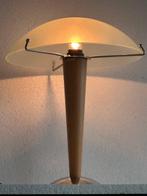 Tafellamp - Mushroomlamp - Hout , glas , metaal enz -