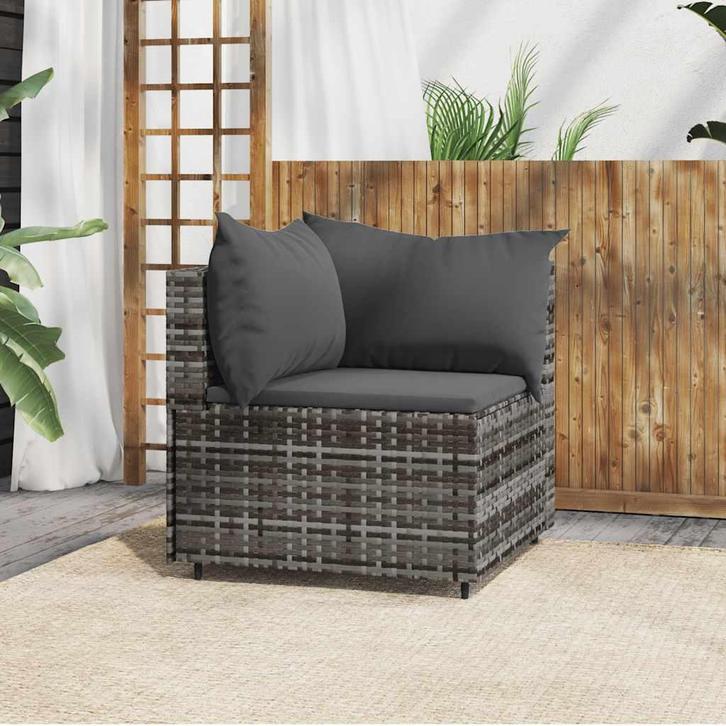 Modulaire Hoekbank Poly Rattan | Tweede Kansje | OP = OP, Tuin en Terras, Tuinbanken, Nieuw, Rotan, Verzenden