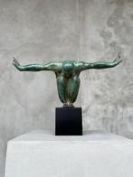 sculptuur, NO RESERVE PRICE - Bronze Statue of an Olympic, Antiek en Kunst