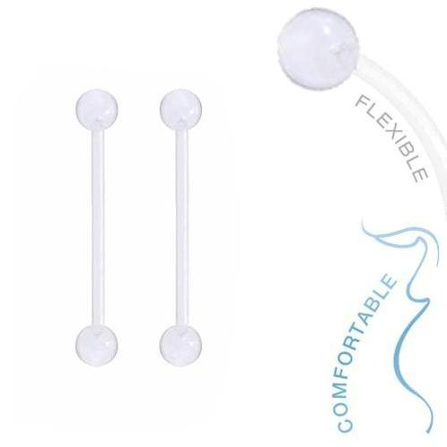 Fako Bijoux® - Zwangerschapspiercing - Bioplast Classic -, Handtassen en Accessoires, Piercings, Verzenden