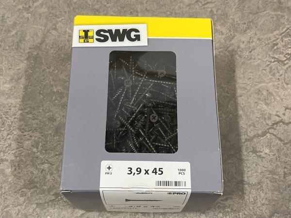 Veiling - 6x SWG gipsplaatschroeven ø3,9x45mm 1000-pack, Doe-het-zelf en Bouw, IJzerwaren en Bevestigingsmiddelen