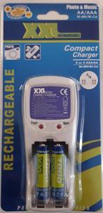 Battery charger XXL / Batterij oplader met 2x AAA, Audio, Tv en Foto, Accu's en Batterijen, Nieuw, Verzenden