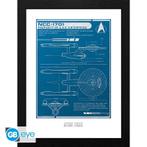 Star Trek USS Enterprise Plan Framed Print 30 x 40cm, Verzamelen, Ophalen of Verzenden, Nieuw