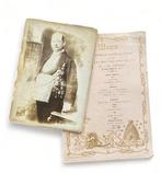 Frankrijk - Portrait franc maçon et carte menu - 1881-1900, Verzamelen