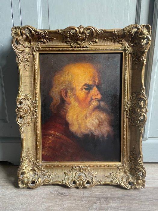 Jan Theuns (1877 - 1961) - Portret naar Rembrandt, Antiek en Kunst, Kunst | Schilderijen | Klassiek