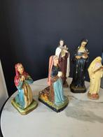 Galy - Beeld, Zeer oude religieuze beeldjes - 5 stuks - 21