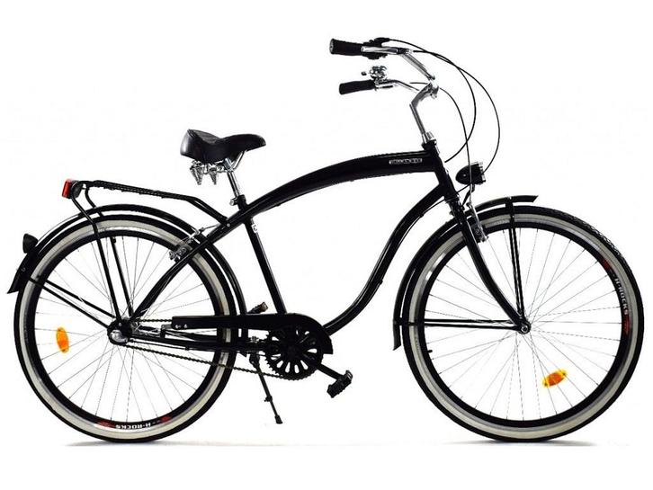Herenfiets - beach cruiser - 28 - 3 versnellingen - zwart, Fietsen en Brommers, Fietsen | Dames | Damesfietsen, Nieuw, Ophalen of Verzenden