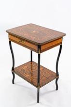 Bijzettafel - Buxushout, Kersenhout, Mahonie, Ormolu, Thuya,, Antiek en Kunst