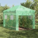 vidaXL Kas met dak Groen 280 x 410 x 315 cm Staal, Tuin en Terras, Verzenden, Nieuw