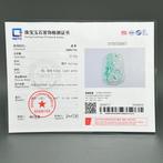 Gecertificeerde jadeïet (A-jade) Draak hanger - Hoogte: 70, Verzamelen