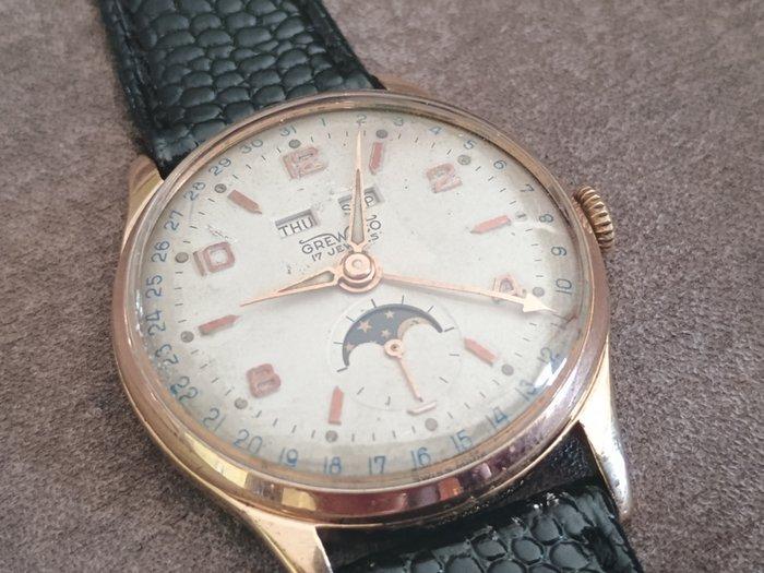 Grewaco - Classics Moonphase - Zonder Minimumprijs - 383 -, Handtassen en Accessoires, Horloges | Heren