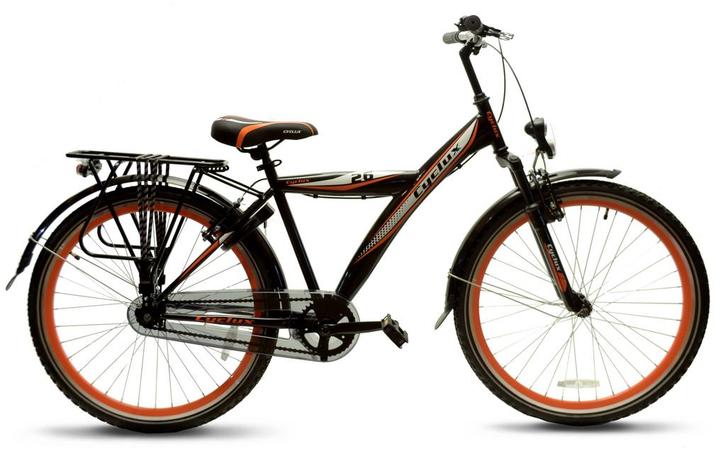Cyclux Astro Jongensfiets 26 Inch – Oranjezwart Design, Fietsen en Brommers, Fietsen | Jongens, Ophalen of Verzenden