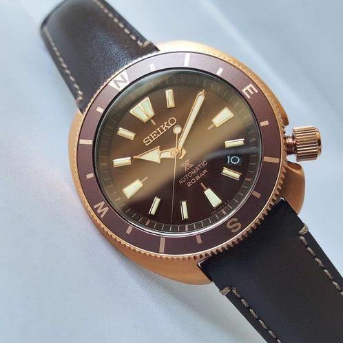 Seiko - Prospex - Land Tortoise Edition - Automatic - Gold -, Handtassen en Accessoires, Horloges | Heren