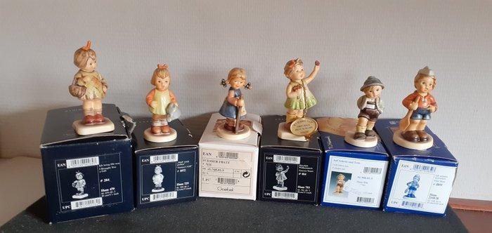 Goebel - Beeldje - 6 prachtige Hummeltjes in originele doos., Antiek en Kunst, Curiosa en Brocante