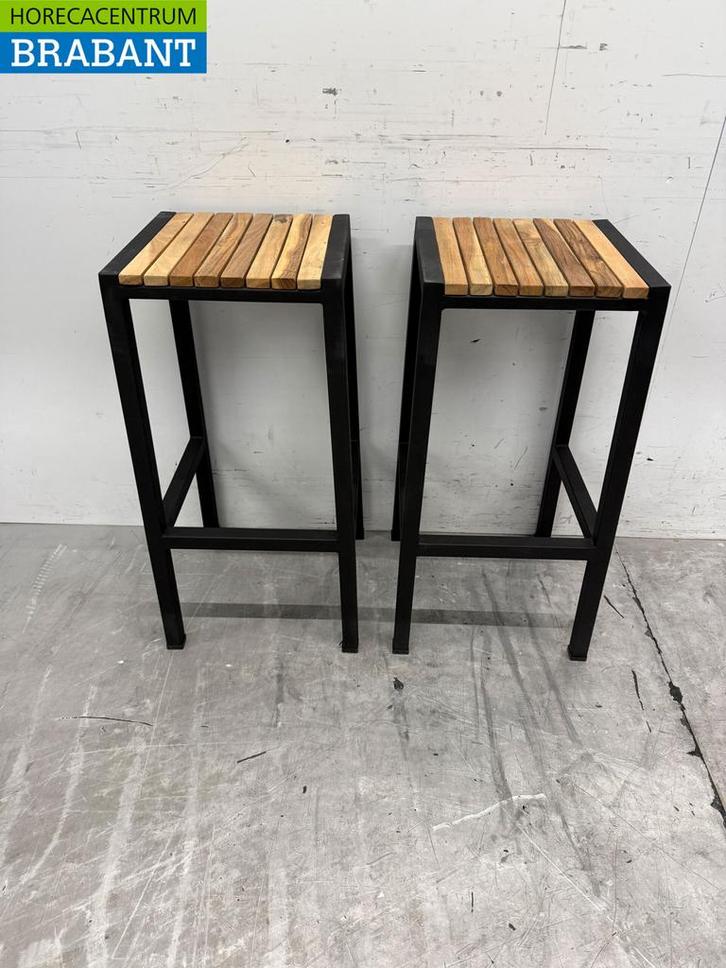 Bolero acier et bois dacacia Tabourets de bar Tabourets de, Zakelijke goederen, Horeca | Keukenapparatuur, Verzenden