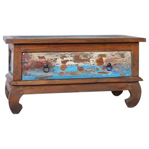 vidaXL Salontafel 80x50x40 cm gerecycled teakhout, Huis en Inrichting, Tafels | Salontafels, Nieuw, Verzenden