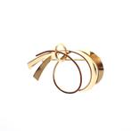 Gouden fantasie broche (vintage, gouden broche), Handtassen en Accessoires, Broches, Ophalen of Verzenden, Gebruikt, Overige kleuren