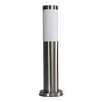 Staande buitenlamp zilver rond 45 cm IP44 | Kreta, Verzenden, Nieuw, Overige materialen, Led