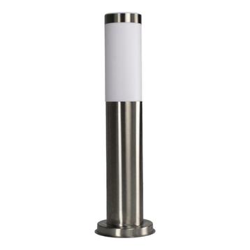 Staande buitenlamp zilver rond 45 cm IP44 | Kreta, Verzenden