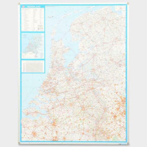 Ximple wegenkaart Nederland, 130 x 100 cm, Zakelijke goederen, Kantoor en Winkelinrichting | Kantoorartikelen, Gebruikt, Ophalen of Verzenden