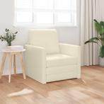 vidaXL Vloer Slaapbank met kussen Crème 74 x 77 x 81 cm, Huis en Inrichting, Verzenden, Nieuw