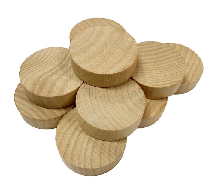 Set van 100 houten schijven (dia: 4 cm, dikte: 12 mm, schim, Doe-het-zelf en Bouw, Gereedschap | Overige machines, Nieuw, Verzenden