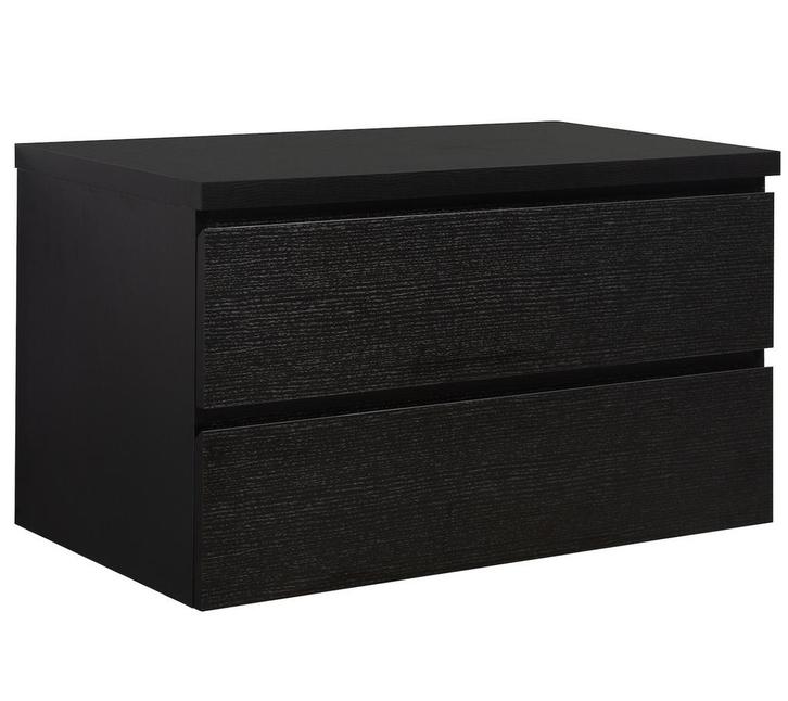 Wastafelkast Angela 100 x 48 cm Zwart Hout Wastafelmeubel, Maison & Meubles, Salle de bain | Meubles de Salle de bain, Envoi