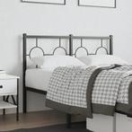 vidaXL Hoofdbord 120 cm metaal zwart, Huis en Inrichting, Slaapkamer | Bedden, Verzenden, Nieuw