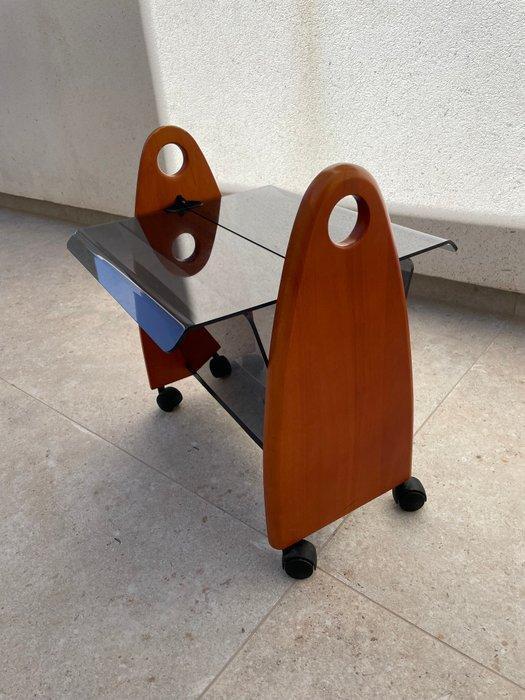 Chariot de service - Bois, Méthacrylate, Antiquités & Art, Art | Objets design