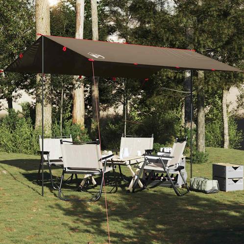 vidaXL Kampeerluifel waterdicht 366x306 cm bruin, Caravans en Kamperen, Tenten, Nieuw, Verzenden