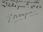 Georges Braque - Lettre autographe signée [autorisation de