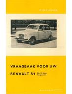 1961 RENAULT 4 VRAAGBAAK NEDERLANDS, Auto diversen, Handleidingen en Instructieboekjes