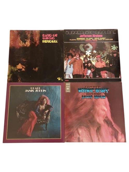 Janis Joplin, Jefferson Airplane, Jimi Hendrix - 4x Albums -, Cd's en Dvd's, Vinyl Singles