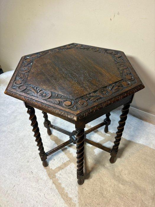 Bijzettafel - Antieke Bijzettafel met Gedetailleerd Snijwerk, Antiek en Kunst, Curiosa en Brocante