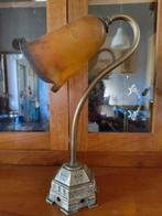Lampe de table arquée - Bronze, Verre, Antiek en Kunst