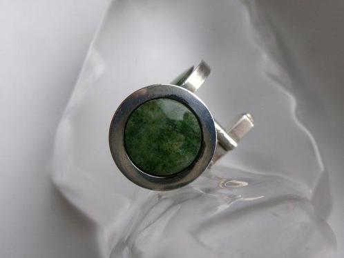 Argent, Jade/Néphrite - Boutons de manchette - Style Art, Antiek en Kunst, Kunst | Designobjecten