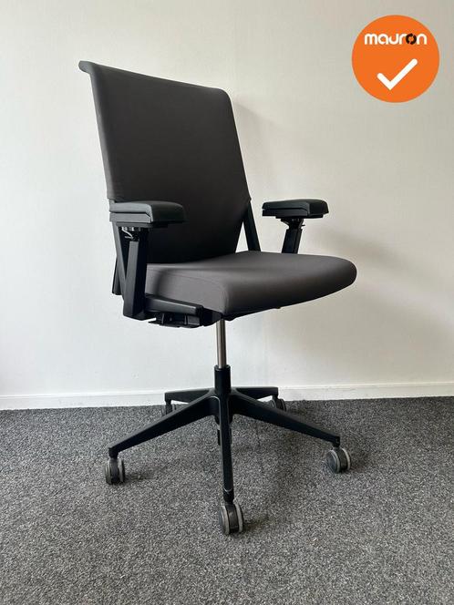 Haworth Comforto 59 - Antracietgrijs gestoffeerd - Zwart voe, Zakelijke goederen, Kantoor en Winkelinrichting | Kantoormeubilair en Inrichting