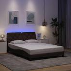 vidaXL Bedframe met LED zonder matras 120x200 cm stof, Verzenden, Nieuw