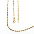 Gouden gedraaide schakel ketting | 42,5 cm (gouden ketting), Ophalen of Verzenden, Gebruikt, Overige kleuren, Goud