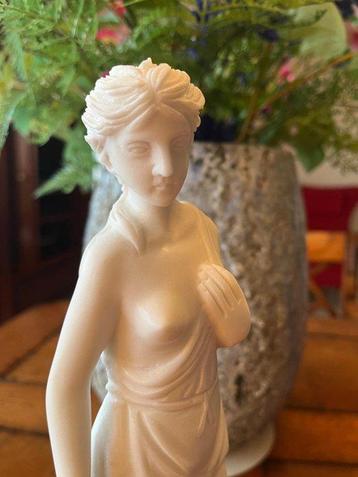 Statue, Romeinse dame met klassiek gewaad - 1,3 kg - 30 cm -
