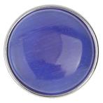 Fako Bijoux® - Click Button - Glas - Kattenoog Blauw, Verzenden