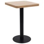 vidaXL Table de bistro marron clair 50x50 cm MDF, Verzenden