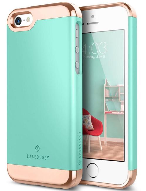 Caseology  Savoy Series iPhone SE / 5S / 5 Turquiose Mint +, Telecommunicatie, Mobiele telefoons | Hoesjes en Screenprotectors | Apple iPhone